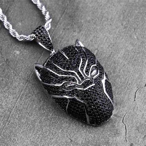 black panther necklace pendant.